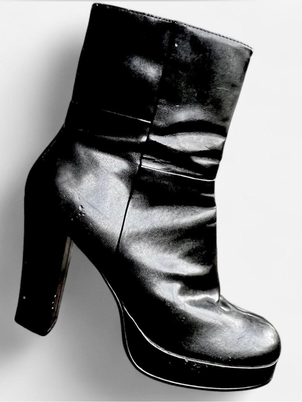 Y2K Bongo Platform Black High-Heel Boots